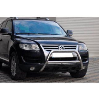 Кенгурятник WT005 Colt (нерж) Volkswagen Touareg 2002-2010 рр. фото 3