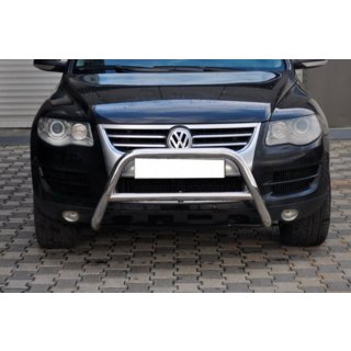 Кенгурятник WT005 Colt (нерж) Volkswagen Touareg 2002-2010 рр. фото 1