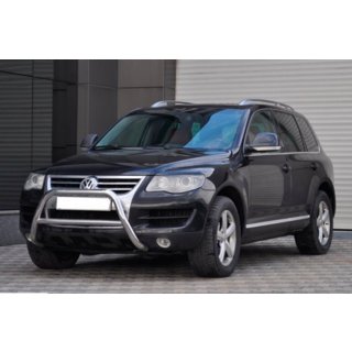 Кенгурятник WT005 Colt (нерж) Volkswagen Touareg 2002-2010 рр. фото 2