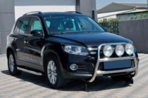 Volkswagen Tiguan 2007-2016 рр. Кенгурятник WT018 (нерж) фото 3