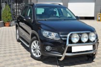 Volkswagen Tiguan 2007-2016 рр. Кенгурятник WT018 (нерж) фото 1