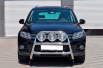 Volkswagen Tiguan 2007-2016 рр. Кенгурятник WT018 (нерж) фото 2