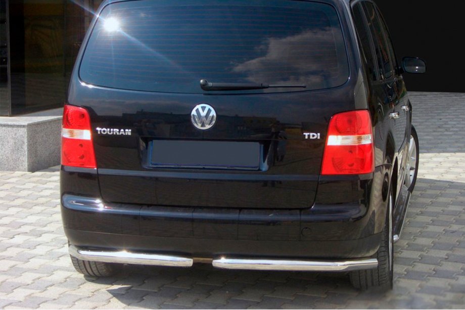 Volkswagen Touran 2003-2010 рр. Задні куточки AK003 (2 шт., нерж) Фото 1