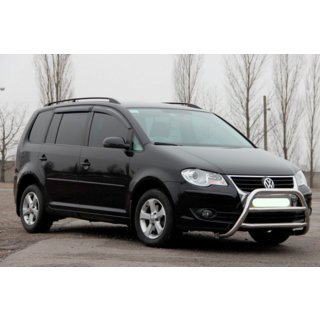 Кенгурятник WT022 (нерж) Volkswagen Touran 2003-2010 рр. фото 1