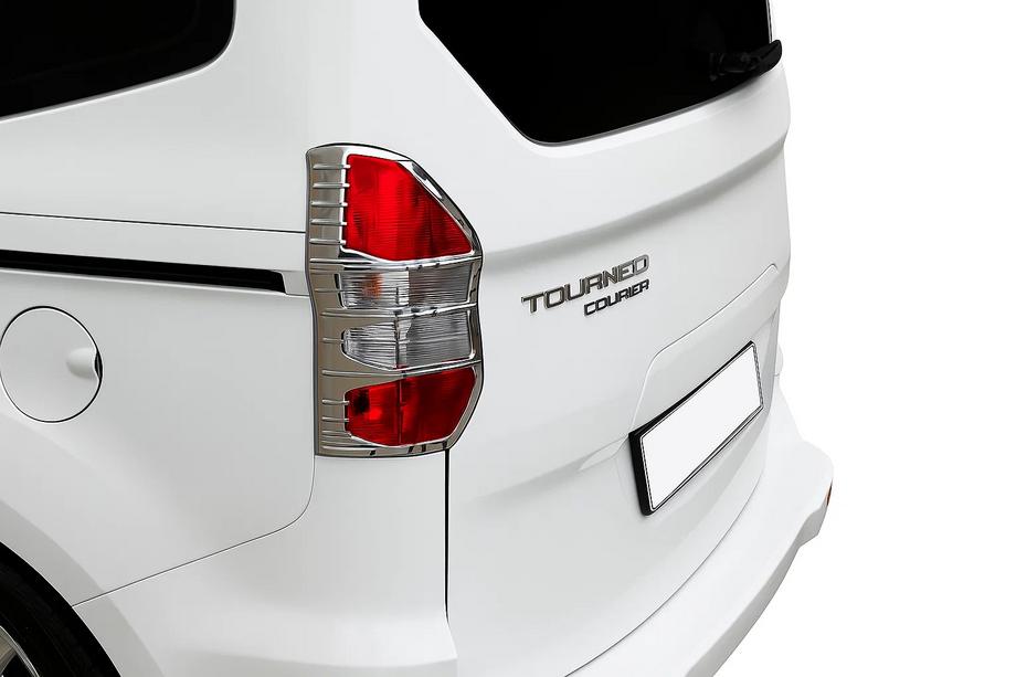 Ford Courier 2014-2023 рр. Накладки на стопи (2 шт., пласт) Image