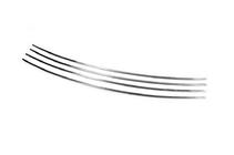 Volkswagen T4 Caravelle/Multivan 1990-2003 рр. Накладки на решітку в бампер Косою капот (4 шт, нерж) фото 2