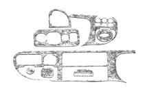 Ford Transit 1991-2000 рр. Накладки на панель (1997-2000) фото 6