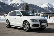 Audi Q5 2008-2017 рр. Бокові пороги Maya V1 (2 шт., алюміній) фото 1