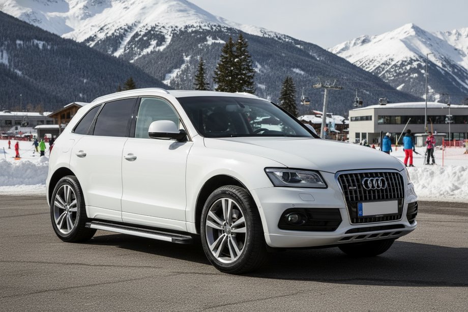 Audi Q5 2008-2017 рр. Бокові пороги Maya V1 (2 шт., алюміній) Image
