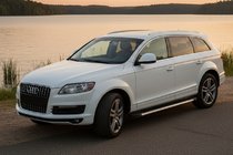 Audi Q7 2005-2015 рр. Бокові пороги Maya V1 (2 шт., алюміній) фото 1