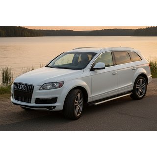 Бокові пороги Maya V1 (2 шт., алюміній) Audi Q7 2005-2015 рр. фото 1