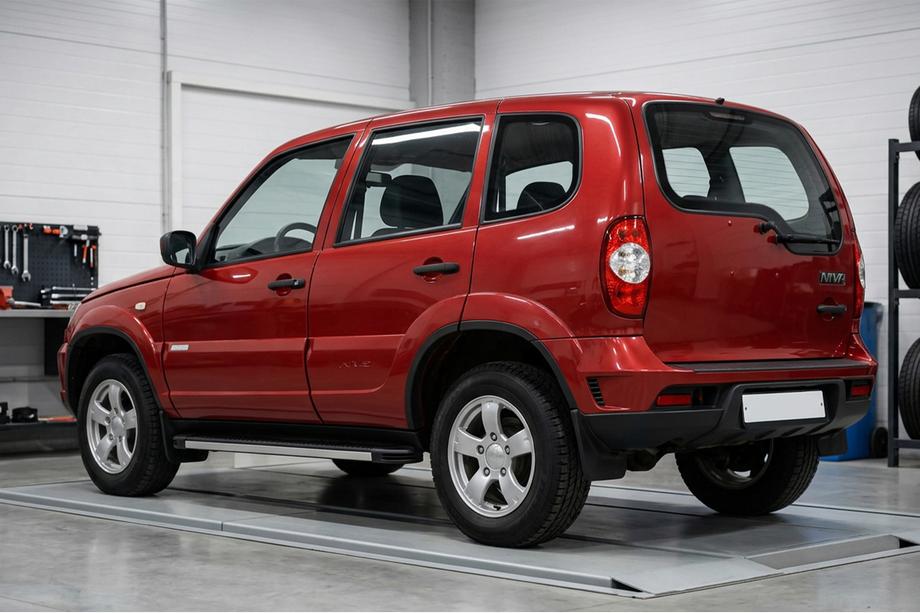 Chevrolet Niva 1998-2020 рр. Бокові пороги Maya V1 (2 шт., алюміній) Image