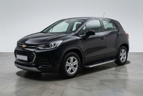 Chevrolet Trax 2012-2023 рр. Бокові пороги Maya V1 (2 шт., алюміній) фото 1