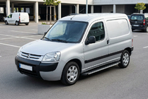 Citroen Berlingo 1996-2008 рр. Бокові пороги Maya V1 (2 шт., алюміній) фото 1
