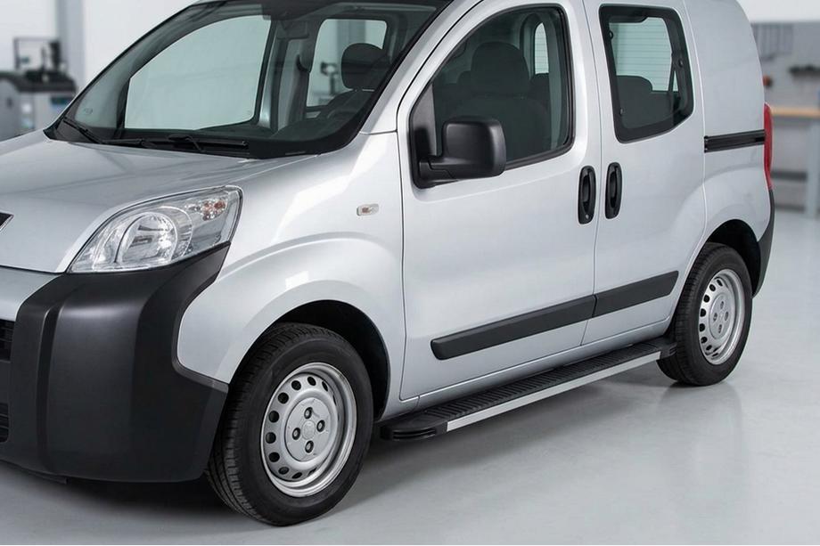 Citroen Nemo 2007-2017 рр. Бокові пороги Maya (2 шт., алюміній) Image
