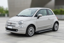 Fiat 500/500L 2013-2022 рр. Бокові пороги Maya V1 (2 шт., алюміній) фото 1