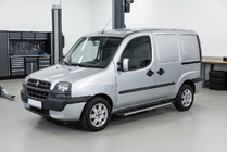 Fiat Doblo I 2001-2005 рр. Бокові пороги Maya V1 (2 шт., алюміній) фото 1