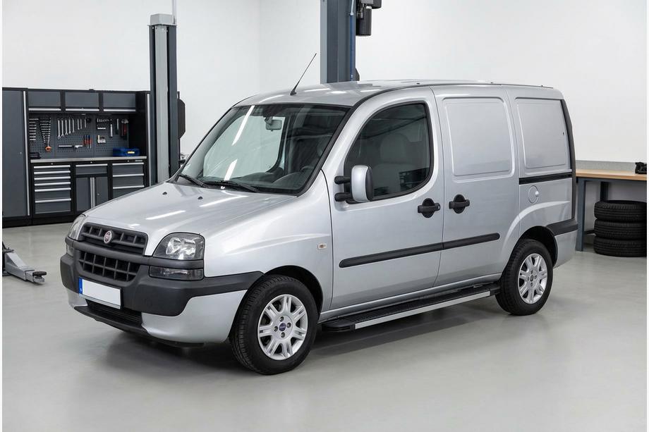 Fiat Doblo I 2001-2005 рр. Бокові пороги Maya V1 (2 шт., алюміній) Image