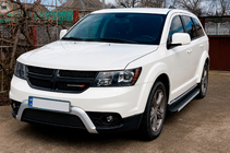 Fiat Freemont 2011-2016 рр. Бокові пороги Maya V1 (2 шт., алюміній) фото 2