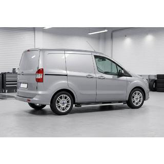 Бокові пороги Maya V1 (2 шт., алюміній) Ford Courier 2014-2023 рр. фото 1