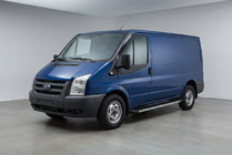 Ford Transit 2000-2014 рр. Бокові пороги Maya (2 шт., алюміній) фото 2