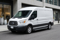 Ford Transit 2014- рр. Бокові пороги Maya (2 шт., алюміній) фото 1