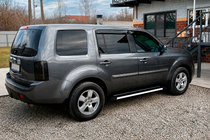 Honda Pilot 2008-2015 рр. Бокові пороги Maya V1 (2 шт., алюміній) фото 2