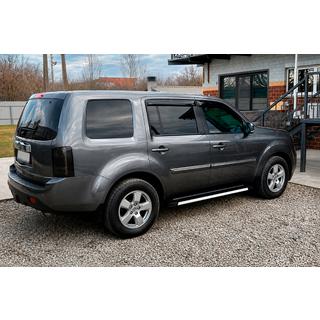 Бокові пороги Maya V1 (2 шт., алюміній) Honda Pilot 2008-2015 рр. фото 2