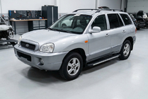Hyundai Santa Fe 1 2000-2006 рр. Бокові пороги Maya V1 (2 шт., алюміній) фото 1