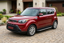 Kia Soul II 2013-2018 рр. Бокові пороги Maya V1 (2 шт., алюміній) фото 1
