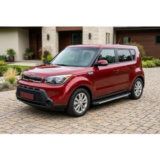 Бокові пороги Maya V1 (2 шт., алюміній) Kia Soul II 2013-2018 рр. фото 1