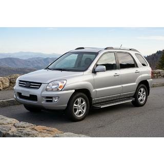 Бокові пороги Maya V1 (2 шт., алюміній) Kia Sportage 2004-2010 рр. фото 1