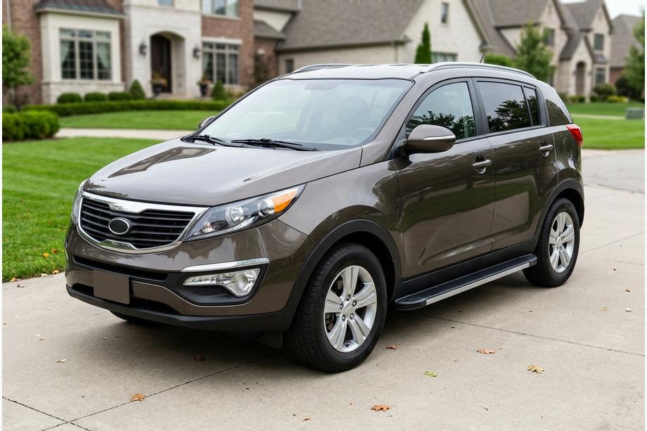 Kia Sportage 2010-2015 рр. Бокові пороги Maya V1 (2 шт., алюміній) Фото 1