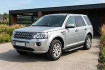 Land Rover Freelander II 2006-2014 рр. Бокові пороги Maya V1 (2 шт., алюміній) фото 1