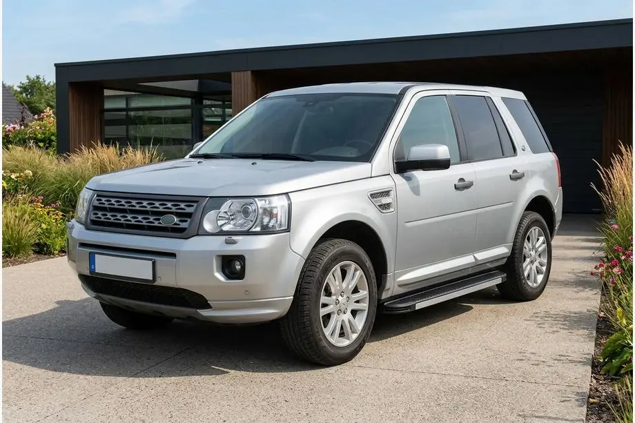 Land Rover Freelander II 2006-2014 рр. Бокові пороги Maya V1 (2 шт., алюміній) Image