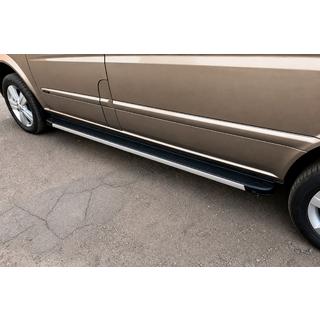 Бокові пороги Maya V1 (2 шт., алюміній) Mercedes Vito W639 2004-2014 рр. фото 1
