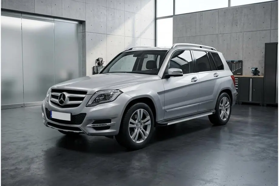 Mercedes GLK class X204 2008-2015 рр. Бокові пороги Maya V1 (2 шт., алюміній) Image