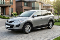 Mazda CX-9 2007-2016 рр. Бокові пороги Maya V1 (2 шт., алюміній) фото 1
