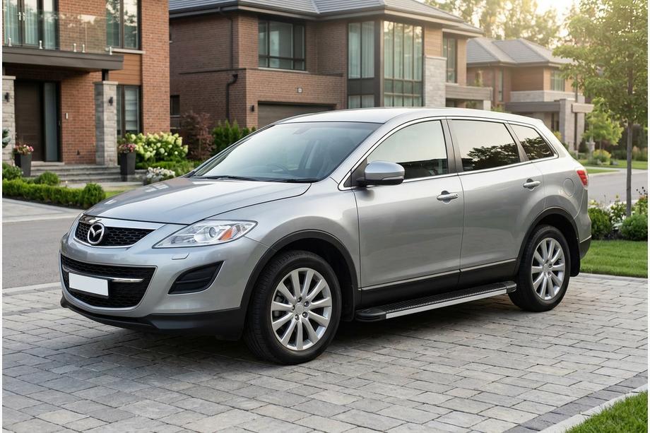 Mazda CX-9 2007-2016 рр. Бокові пороги Maya V1 (2 шт., алюміній) Image