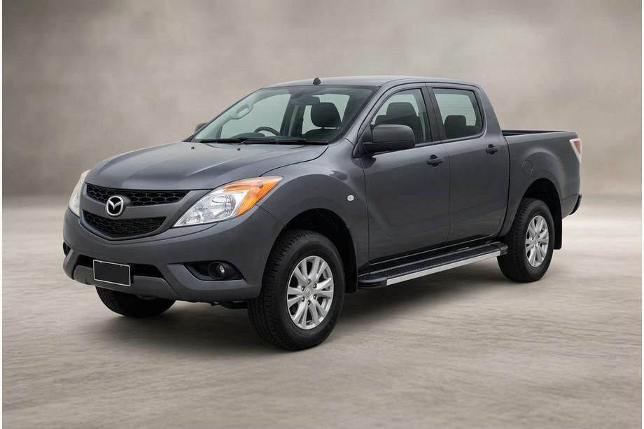 Mazda BT-50 2012- рр. Бокові пороги Maya V1 (2 шт., алюміній) Image