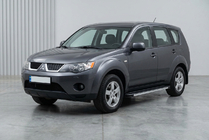 Mitsubishi Outlander 2006-2012 рр. Бокові пороги Maya V1 (2 шт., алюміній) фото 6