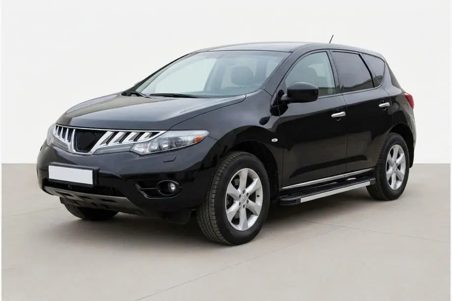 Nissan Murano 2008-2014 рр. Бокові пороги Maya V1 (2 шт., алюміній) Image