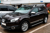 Nissan Qashqai 2007-2010 рр. Бокові пороги Maya V1 (2 шт., алюміній) фото 4