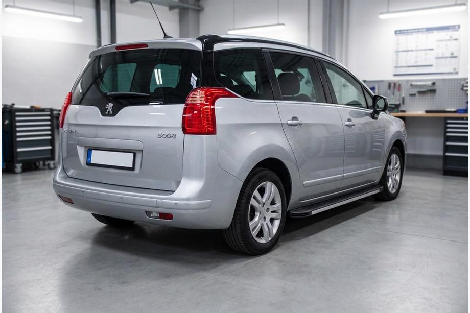 Peugeot 5008 2009-2016 рр. Бокові пороги Maya V1 (2 шт., алюміній) Image