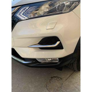 Накладки на противотуманки (2017↗, нерж) Nissan Qashqai 2014-2021 рр. фото 2