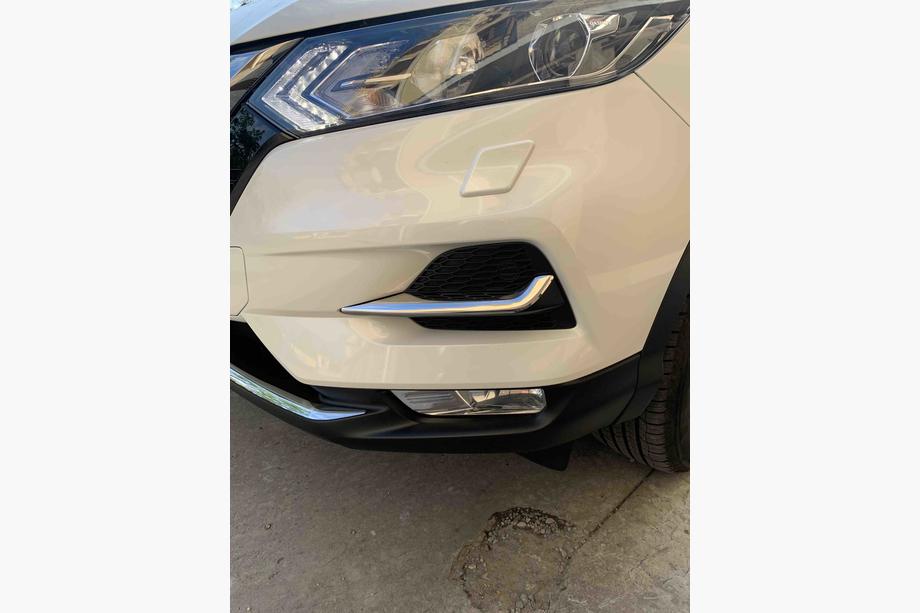 Nissan Qashqai 2014-2021 рр. Накладки на противотуманки (2017↗, нерж) OmsaLine - Італійська нержавійка Фото 2