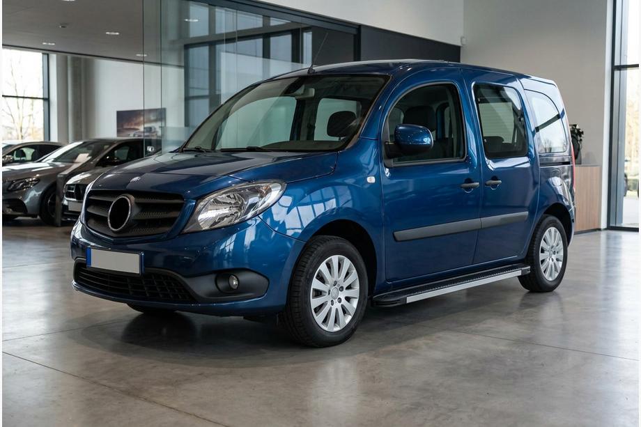 Mercedes Citan 2013-2021 рр. Бокові пороги Maya V1 (2 шт., алюміній) Image