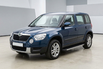 Skoda Yeti 2009-2017 рр. Бокові пороги Maya V1 (2 шт., алюміній) фото 1