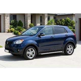 Бокові пороги Maya V1 (2 шт., алюміній) SsangYong Korando 2010-2019 рр. фото 1