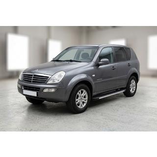 Бокові пороги Maya V1 (2 шт., Алюміній) SsangYong Rexton I 2001-2017 рр. фото 1